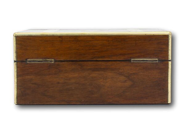 Rear of the Antique Victorian Walnut & Coromandel Jewellery Box