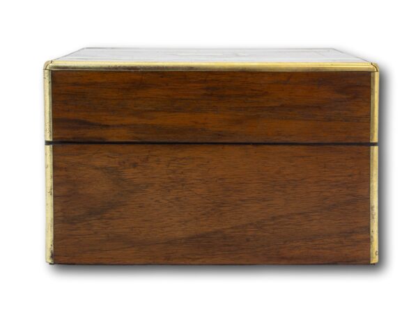 Side of the Antique Victorian Walnut & Coromandel Jewellery Box