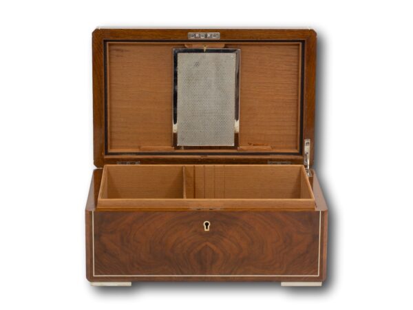 Front of the Dunhill Humidor with the lid up