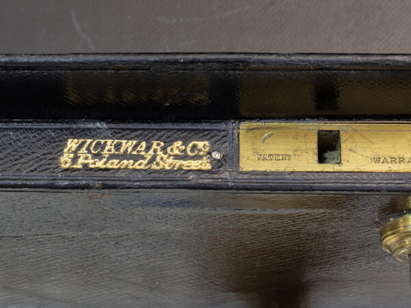 Close up of the Manufactures label Wickwar