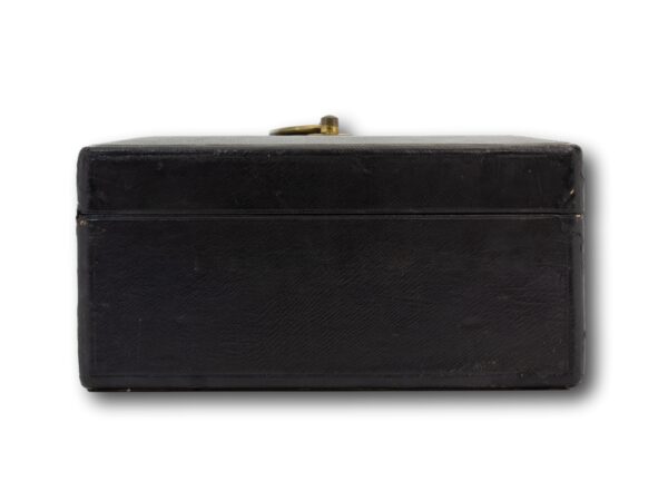 Side of the Black Leather Dispatch Box