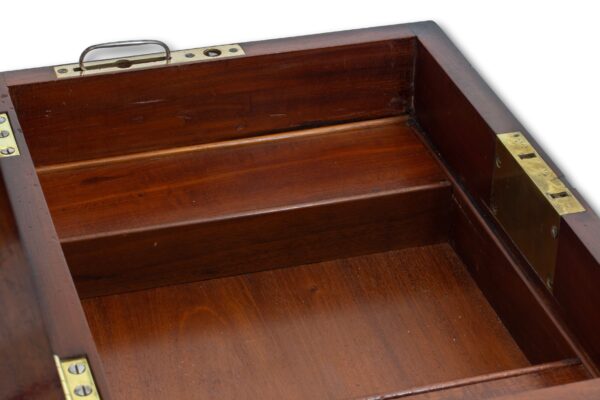 Close up of the first hidden compartments
