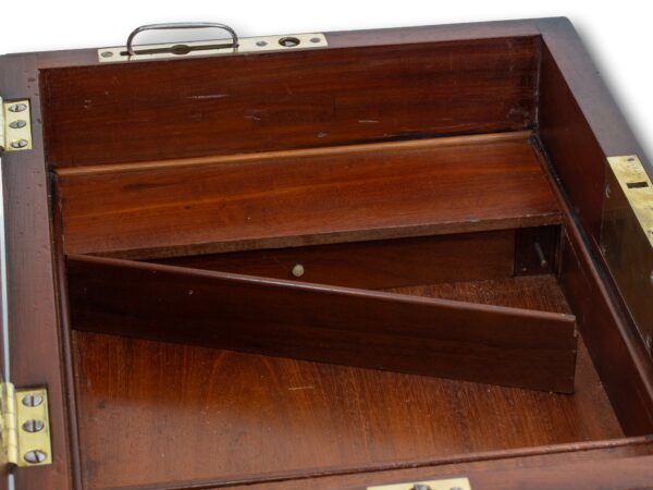 View of the first hidden compartment opening