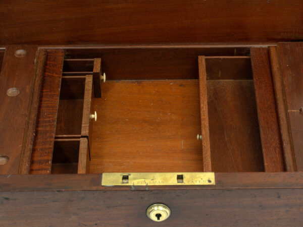 View above both hidden compartments with the drawers open