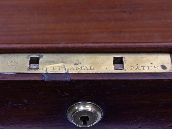 Close up of the bramah lock