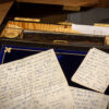 Overview of the Coromandel & Silver Writing Box by Betjemann in a decorative collectors setting