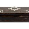 Front of the Coromandel & Silver Writing Box by Betjemann with the key fitted