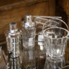 Overview of the Baccarat Ice Pail in a decorative collectors setting to view scale