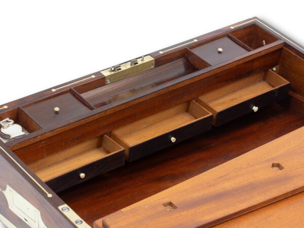 Close up of the secret drawers opened