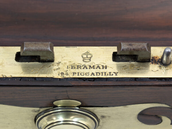 Close up of the Bramah lock