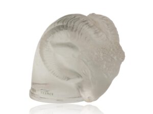 Overview of the Rene Lalique Art Deco Rams Head Car Mascot