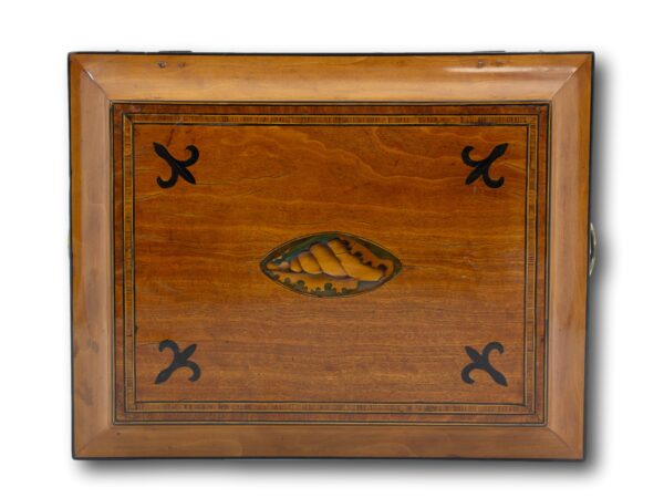 Top of the Satinwood Jewellery Box
