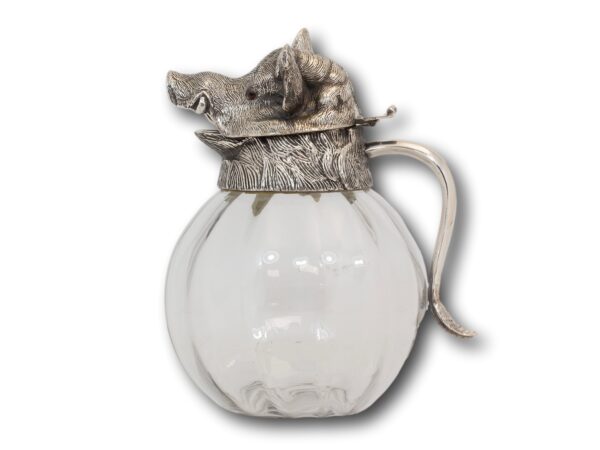 Side of the Boar head pitcher