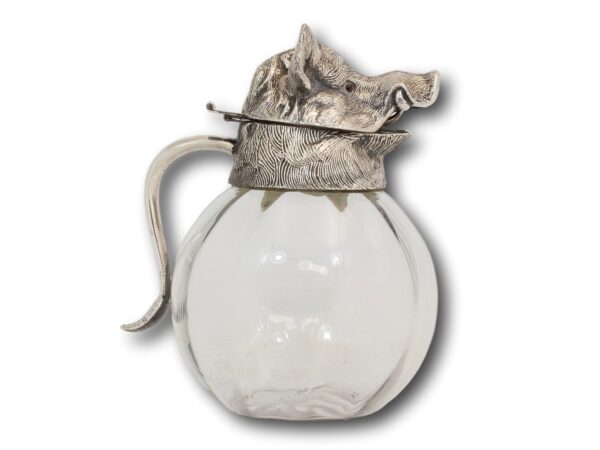 Side of the Boar head pitcher