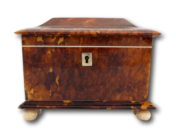 Front of the Tortoiseshell Tea Caddy