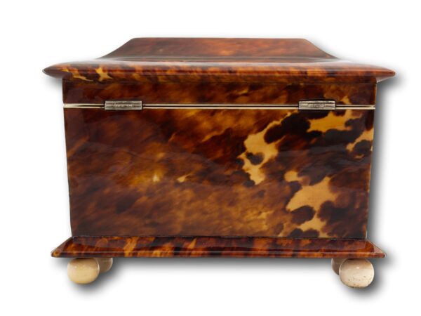 Rear of the Tortoiseshell Tea Caddy