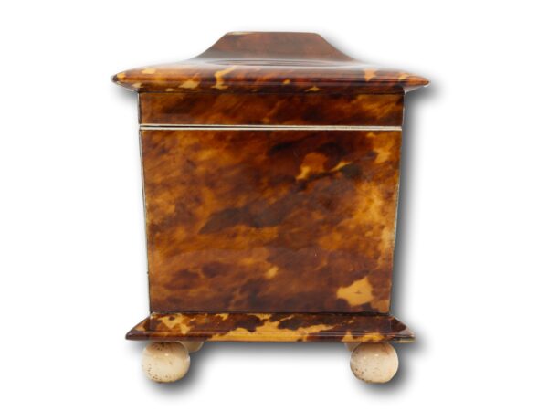 Side of the Tortoiseshell Tea Caddy