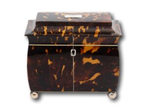 Front of the Regency Tortoiseshell Tea Caddy