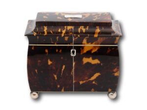 Front of the Regency Tortoiseshell Tea Caddy