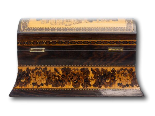 Rear of the Tunbridge Ware Tea Caddy