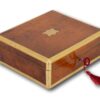 Front overview of the Anglo Indian Amboyna Box