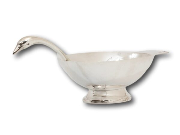 Front overview christofle Swan Sauce Boat