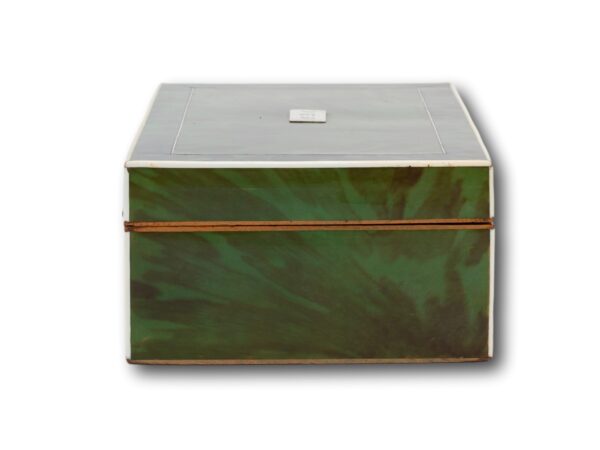 Side of the Green Tortoiseshell Work Box