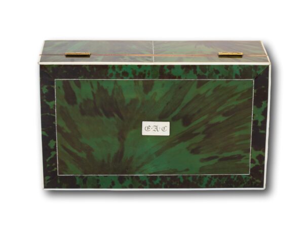 Top of the Green Tortoiseshell Work Box