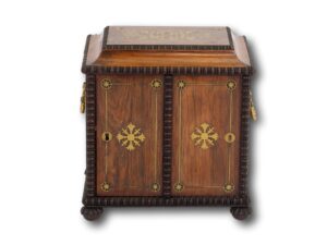 Front of the Rosewood Sewing Cabinet
