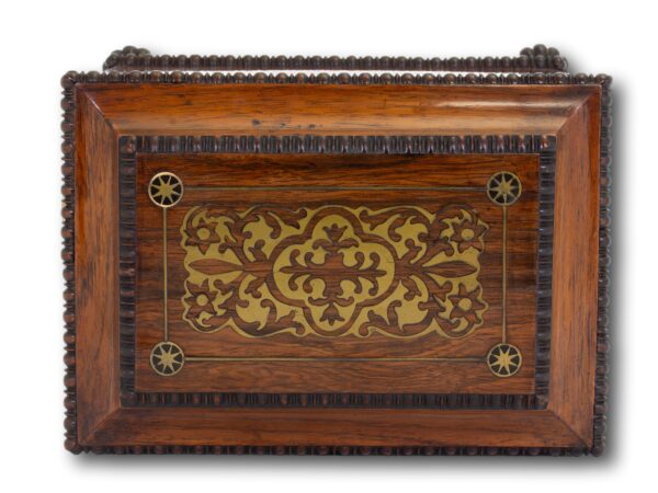 Top of the Rosewood Sewing Cabinet