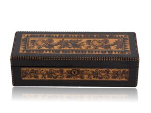 Front of the Antique Tunbridge Ware Box