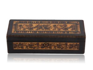 Front of the Antique Tunbridge Ware Box