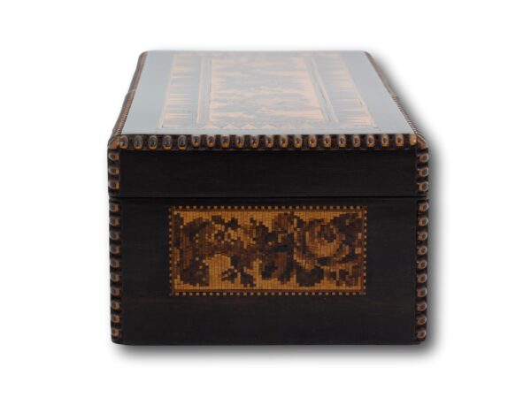 Front of the Antique Tunbridge Ware Box