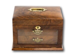 Front of the Victorian Walnut Jewellery Box