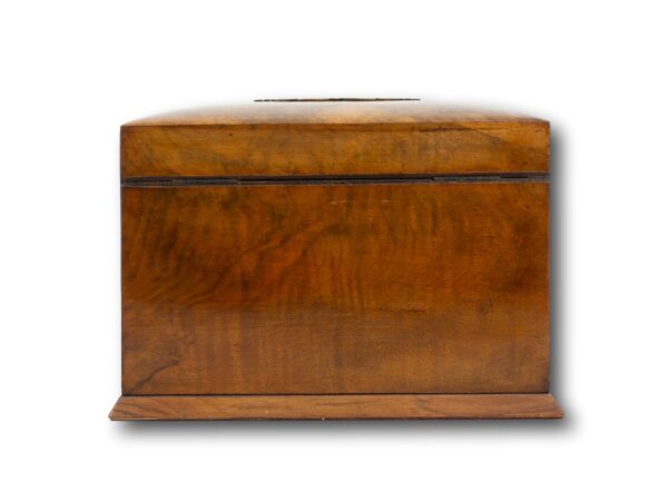 Rear of the Victorian Walnut Jewellery Box