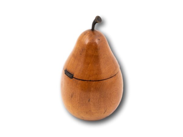 Rear overview of the Georgian Pear Tea Caddy