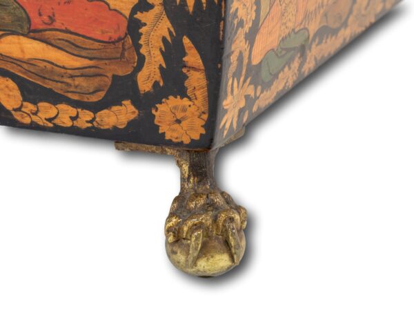 Close up of the ball and claw feet