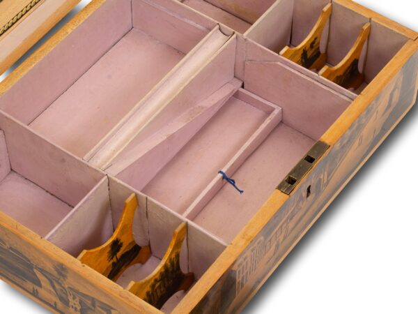 View of the secret compartment drawer open