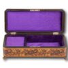 Front of the Tunbridge Ware Musical Jewellery Box with the lid up