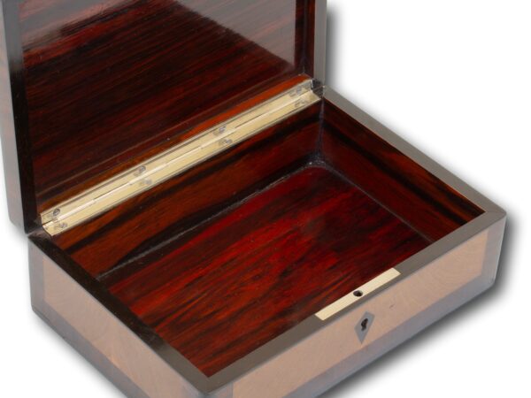 Close up of the rosewood interior