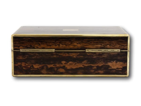 Rear of the Unusual Calamander Jewellery Box