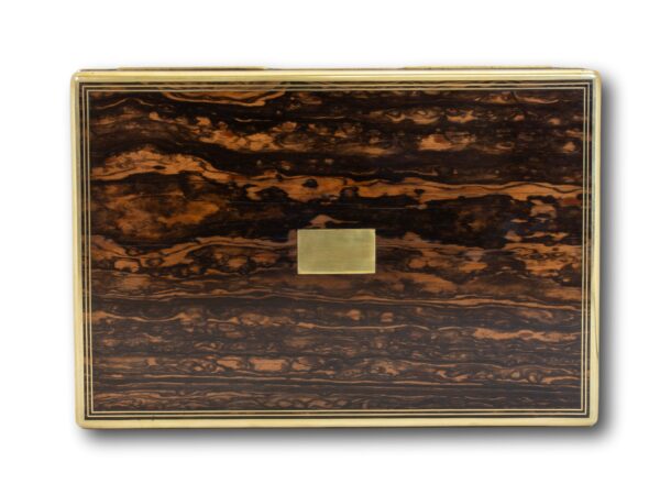 Lid of the Unusual Calamander Jewellery Box