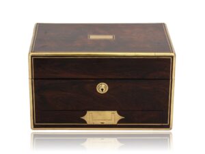 Front of the Antique Rosewood Jewellery Box