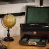 Overview of the Antique Rosewood Jewellery Box in a decorative setting