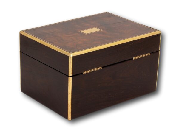 Rear overview of the Antique Rosewood Jewellery Box