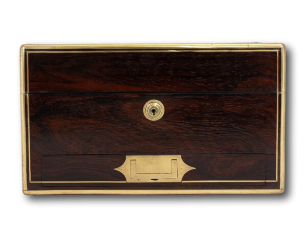 Front of the Antique Rosewood Jewellery Box