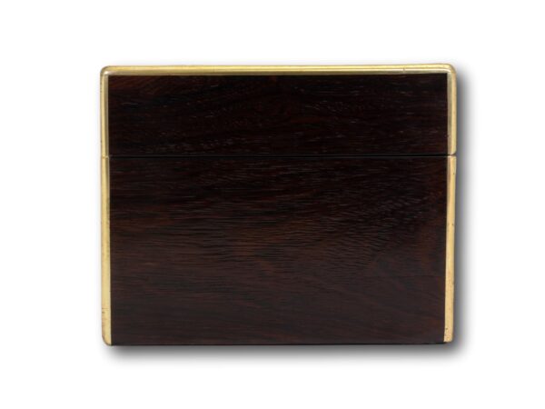 Side of the Antique Rosewood Jewellery Box