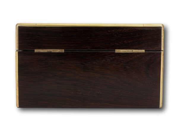 Rear of the Antique Rosewood Jewellery Box