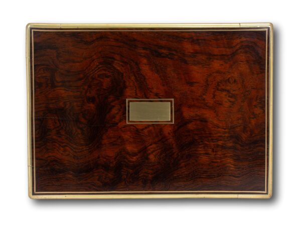 Top of the Antique Rosewood Jewellery Box