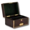 Front overview of the Antique Rosewood Jewellery Box with the lid up